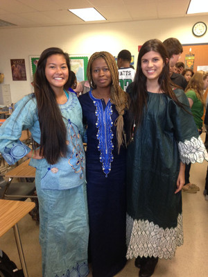 Students participate in experiencing African cultures