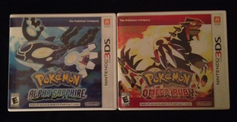 Omega Ruby and Alpha Sapphire game covers. Photo by Jared Ray. 