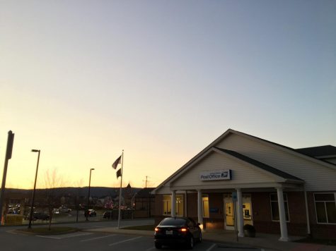 A close-up of Lovettsville Post Office
