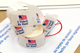 Voting stickers.