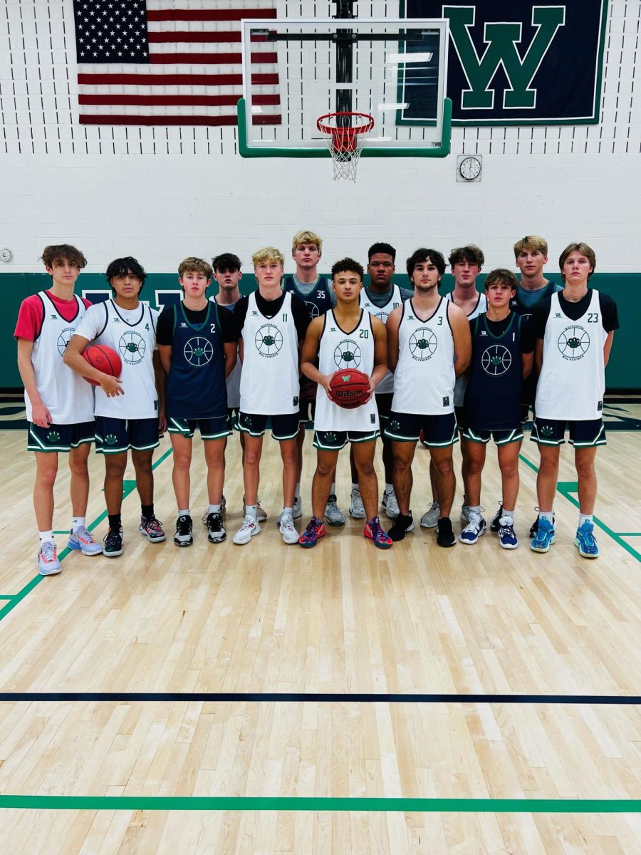Boys Varsity Basketball Team from the 2022 season.  Photo provided by Woodgrove High School Athletic Department.