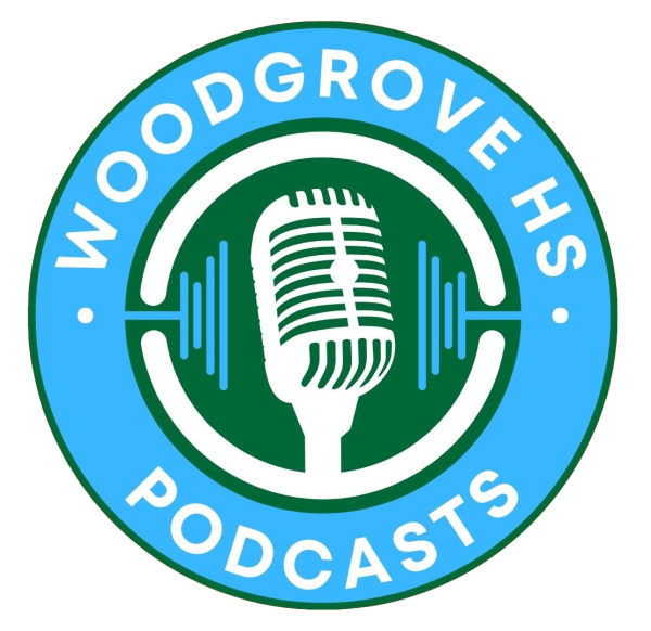 The logo for Woodgrove podcasts. Photo provided by Mr. Jeff Schutte.
