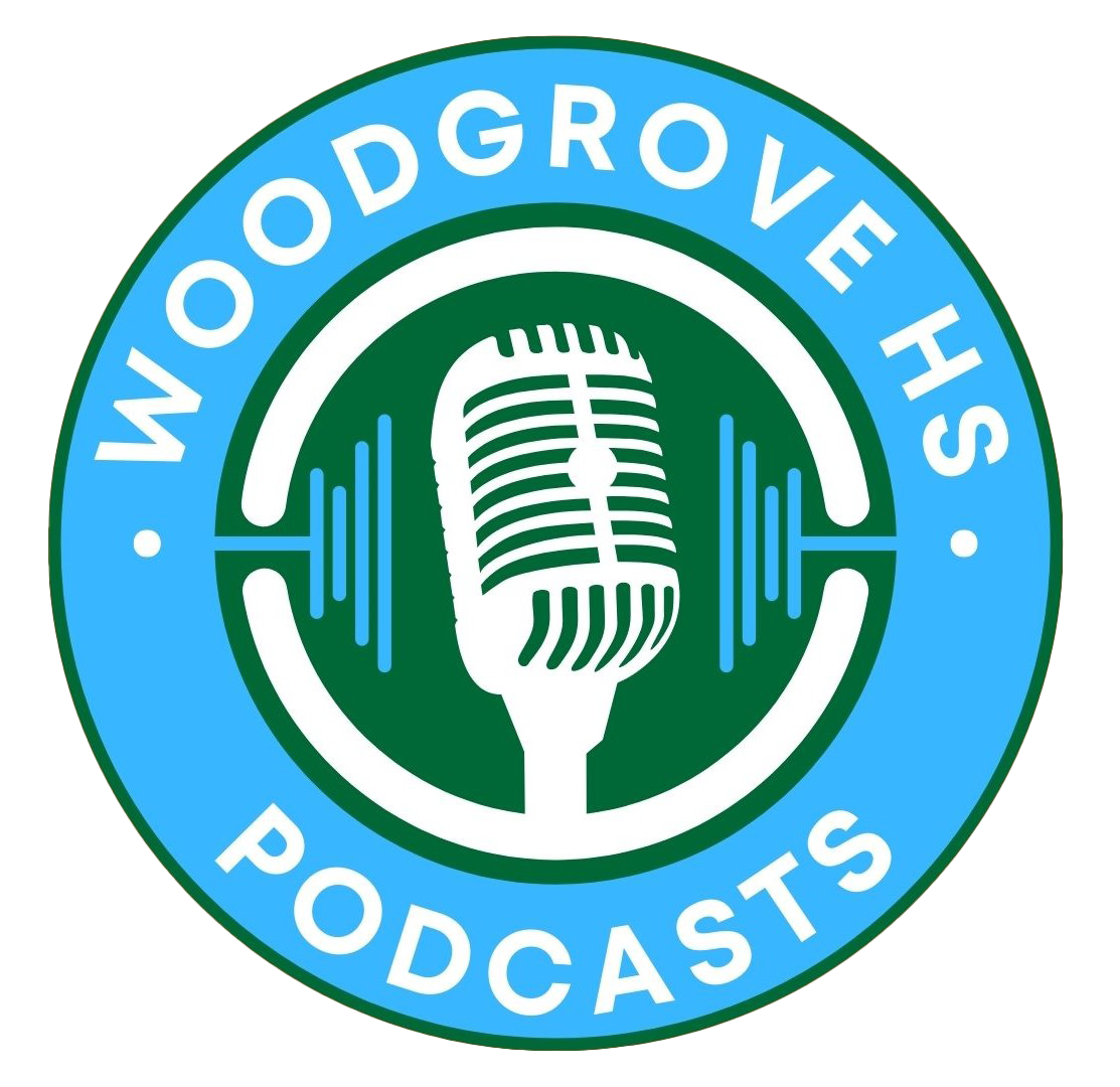 The logo for Woodgrove podcasts. Photo provided by Mr. Jeff Schutte.