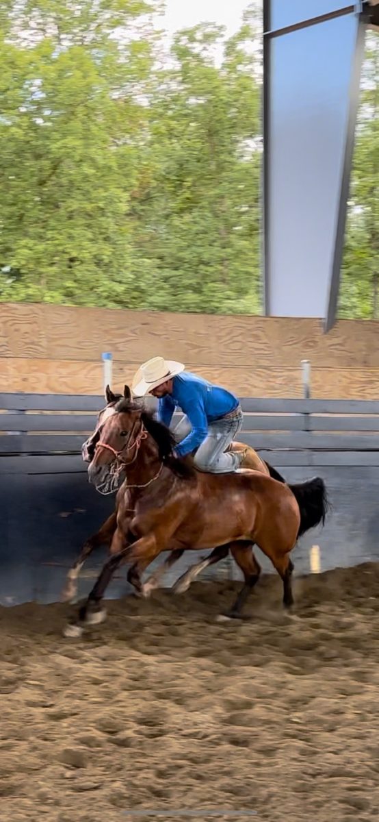 Photo of Ortega-Corral completing the Jump of Death during a competition. Photo provided by Juan Ortega-Corral. 