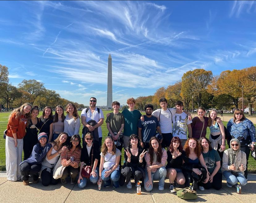 Rho Kappa takes a field trip to Washington DCs National Mall. Photo provided by Elizabeth Brubaker.
