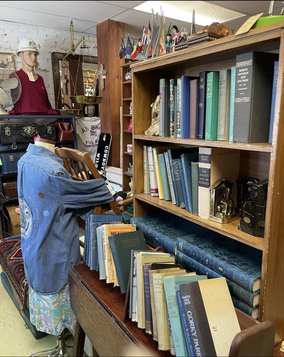 From old books to artistic jackets, the store has something new around every corner. Photo provided by It’s Bazaar on 21st Street. 