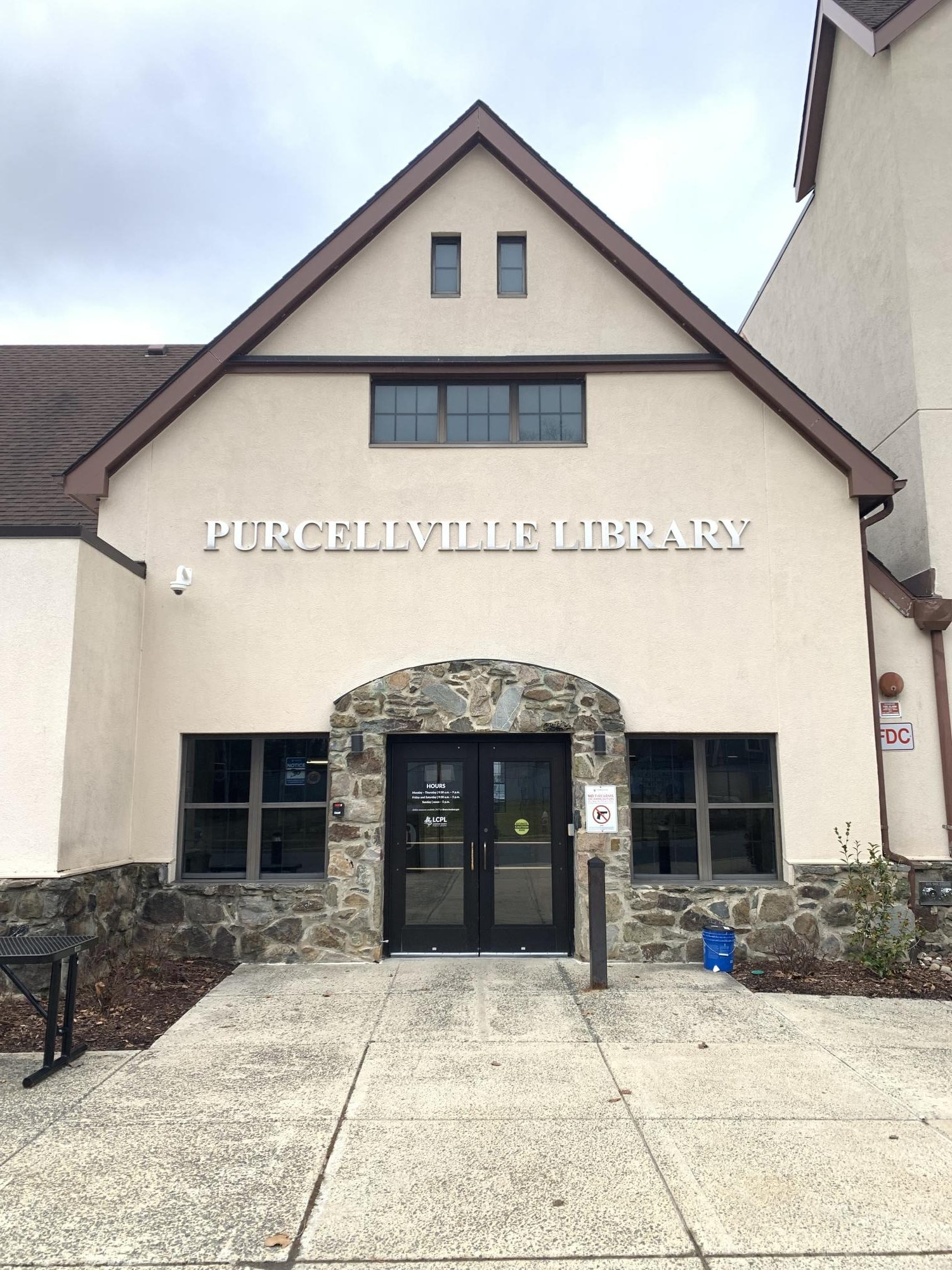 The entrance to the Purcellville Library. Photo provided by William Den Herder.