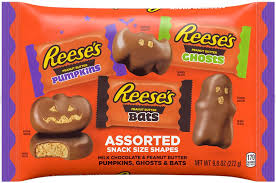 An assortment of the Halloween themed Reeses. Picture provided by Creative Commons.