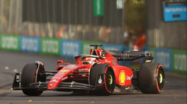 Charles Leclerc driving for Scuderia Ferrari during the 2022 Australian Grand Prix. Photo provided by Googles Creative Commons. 