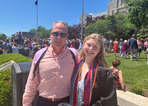 Dr. William Shipp poses with his daughter, Ainsleigh Shipp, at her graduation from Virginia Tech. Photo provided by Ainsleigh Shipp.