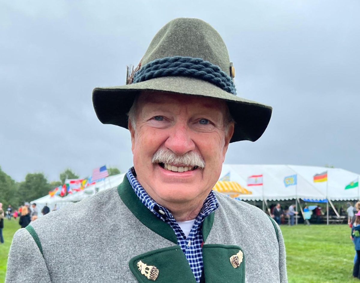 Mr. Michael Zaph smiles at the Lovettsville Oktoberfest. Photo provided by Michael Zaph. 